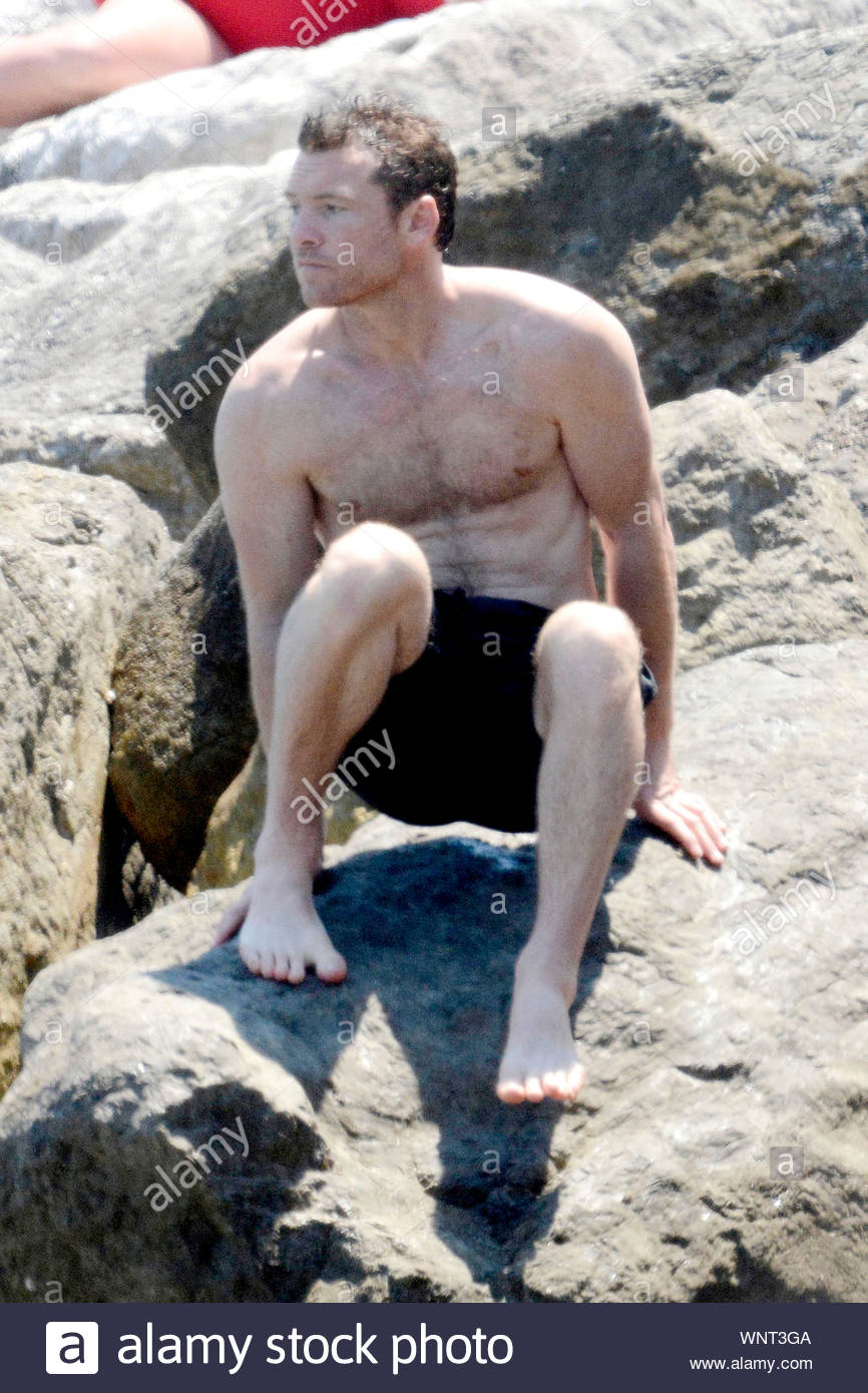 Shot On 6 11 14 Capri Italy Sam Worthington And Lara Bingle
