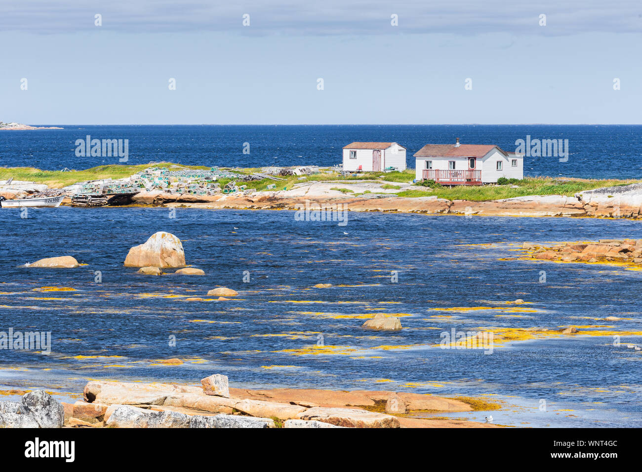The fishing village of Joe Batt's Arm, Fogo Island, Newfoundland and Labrador, Canada Stock Photo