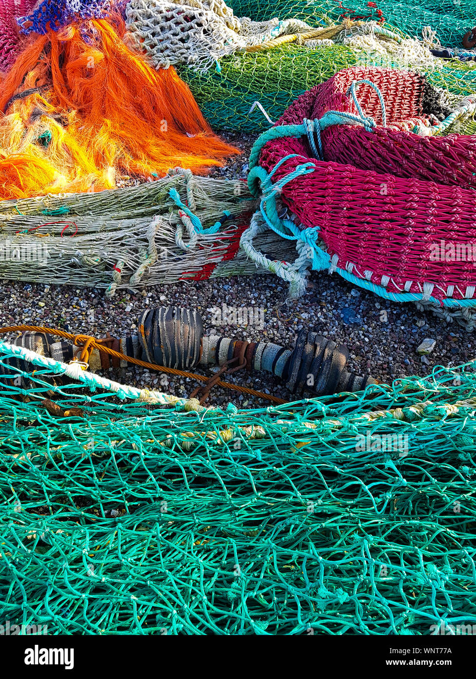 Multi colored fishing nets hires stock photography and images Alamy