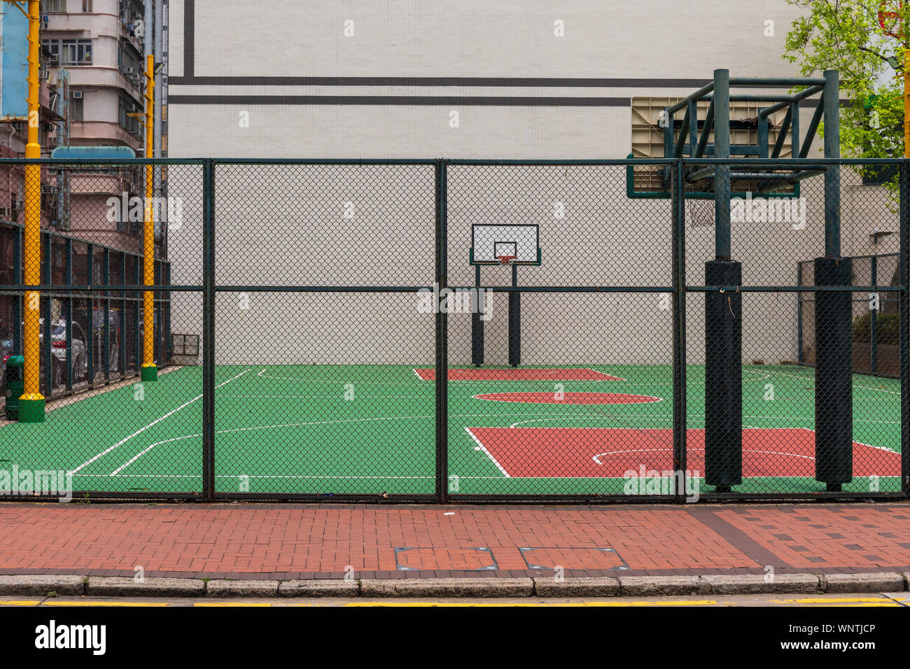 Outdoor Basketball Field Court in Hong Kong Stock Photo - Alamy