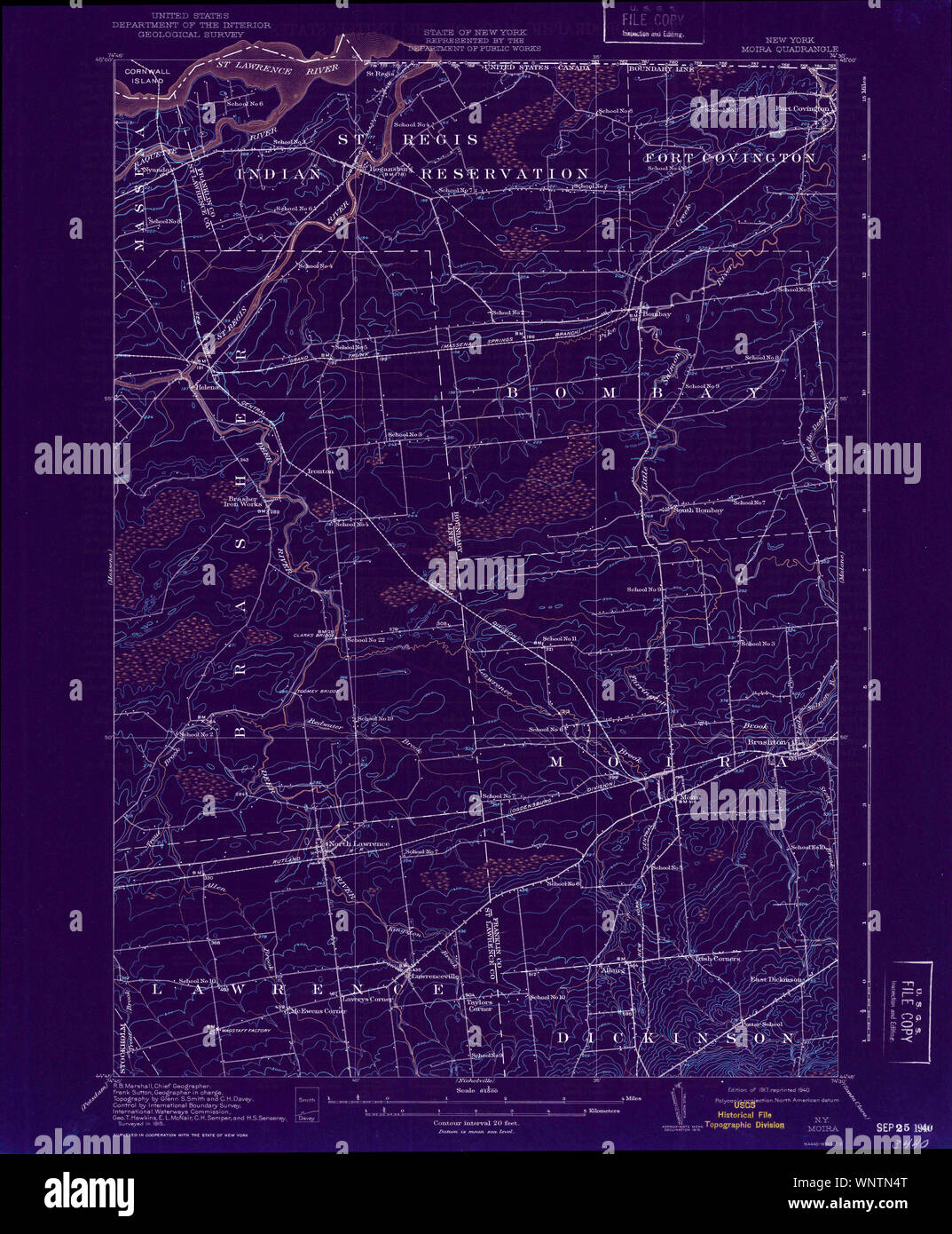 Map of moira new york hires stock photography and images Alamy