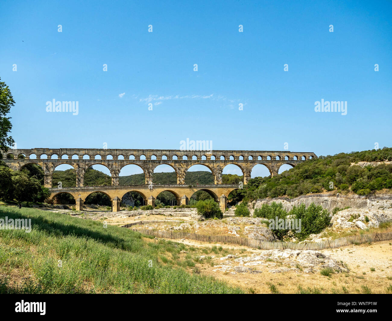 Pont du Gard, engineering marvel in Nimes, France Stock Photo Alamy