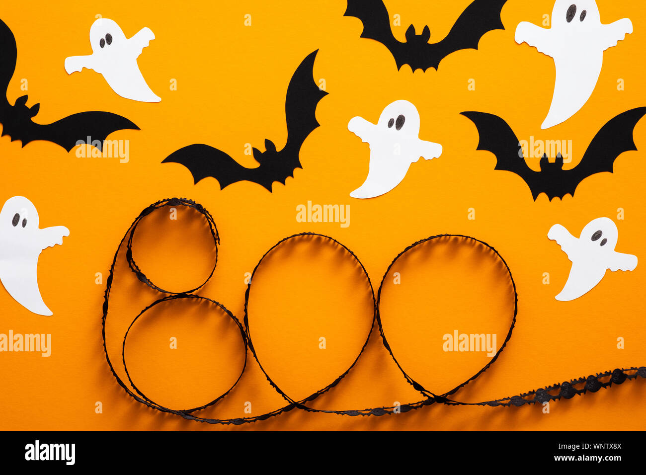 Halloween Holiday Concept Halloween Decorations Ghosts Bats