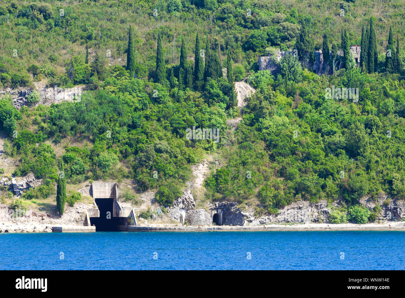 Scenic View Of Sea By Submarine Tunnel Stock Photo