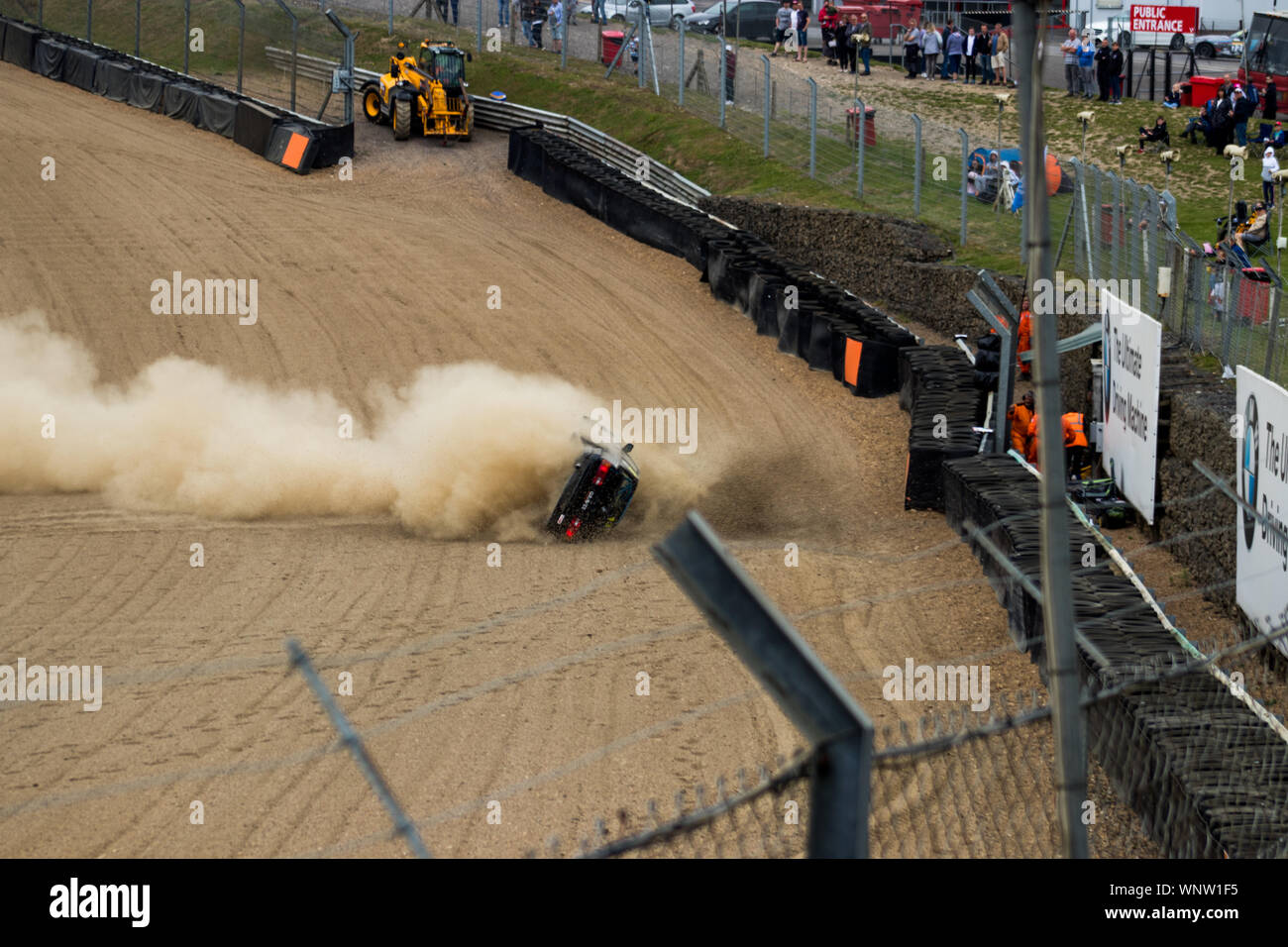Car Barrel rolling Stock Photo Alamy