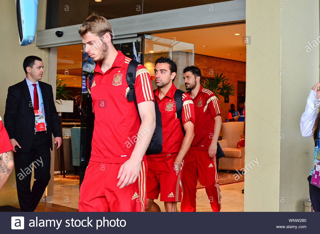 Rio De Janeiro Brazil Spain National Soccer Team Pack Up And Leave Rio After An Embarrassing