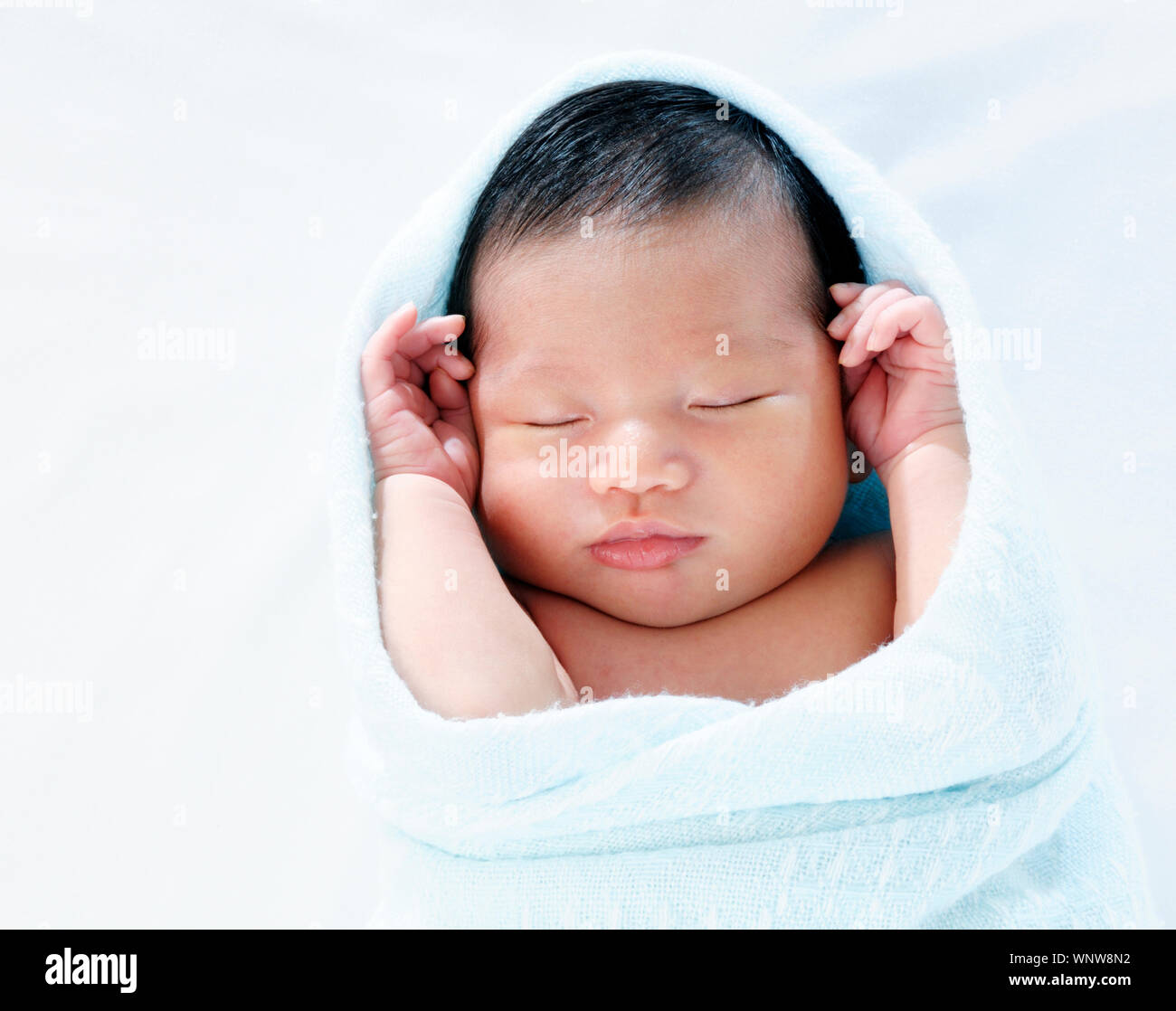 Asian baby is sleeping hi-res stock photography and images - Alamy