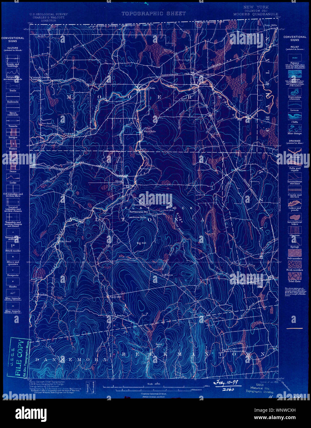 New York NY Mooers 144078 1899 62500 Inverted Restoration Stock Photo