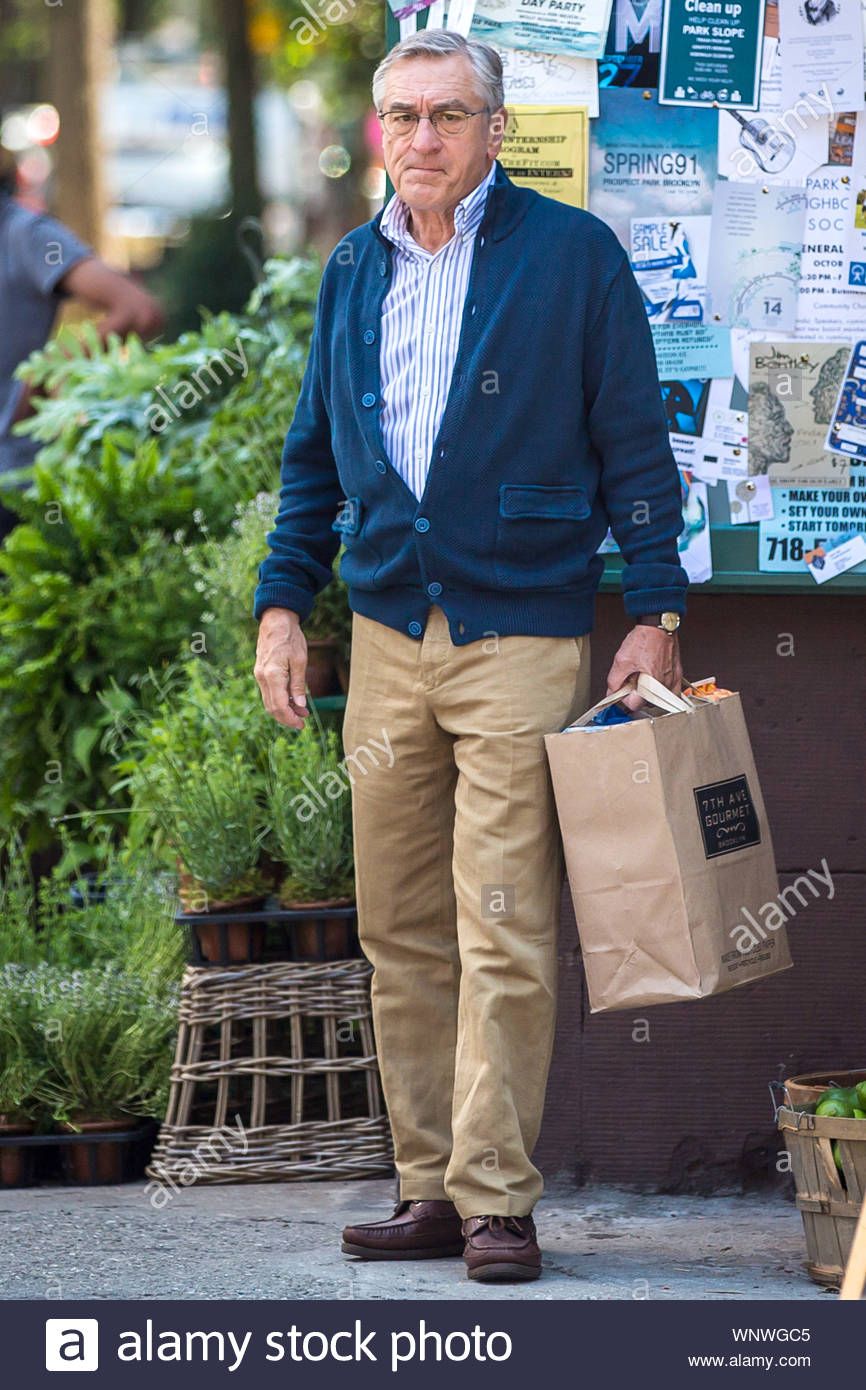 light blue shirt brown pants