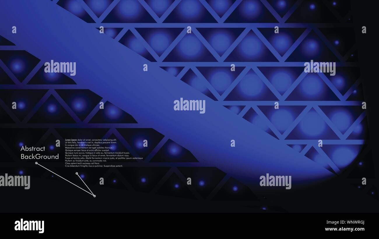 Abstract polygonal vector background. Blue geometric vector ...