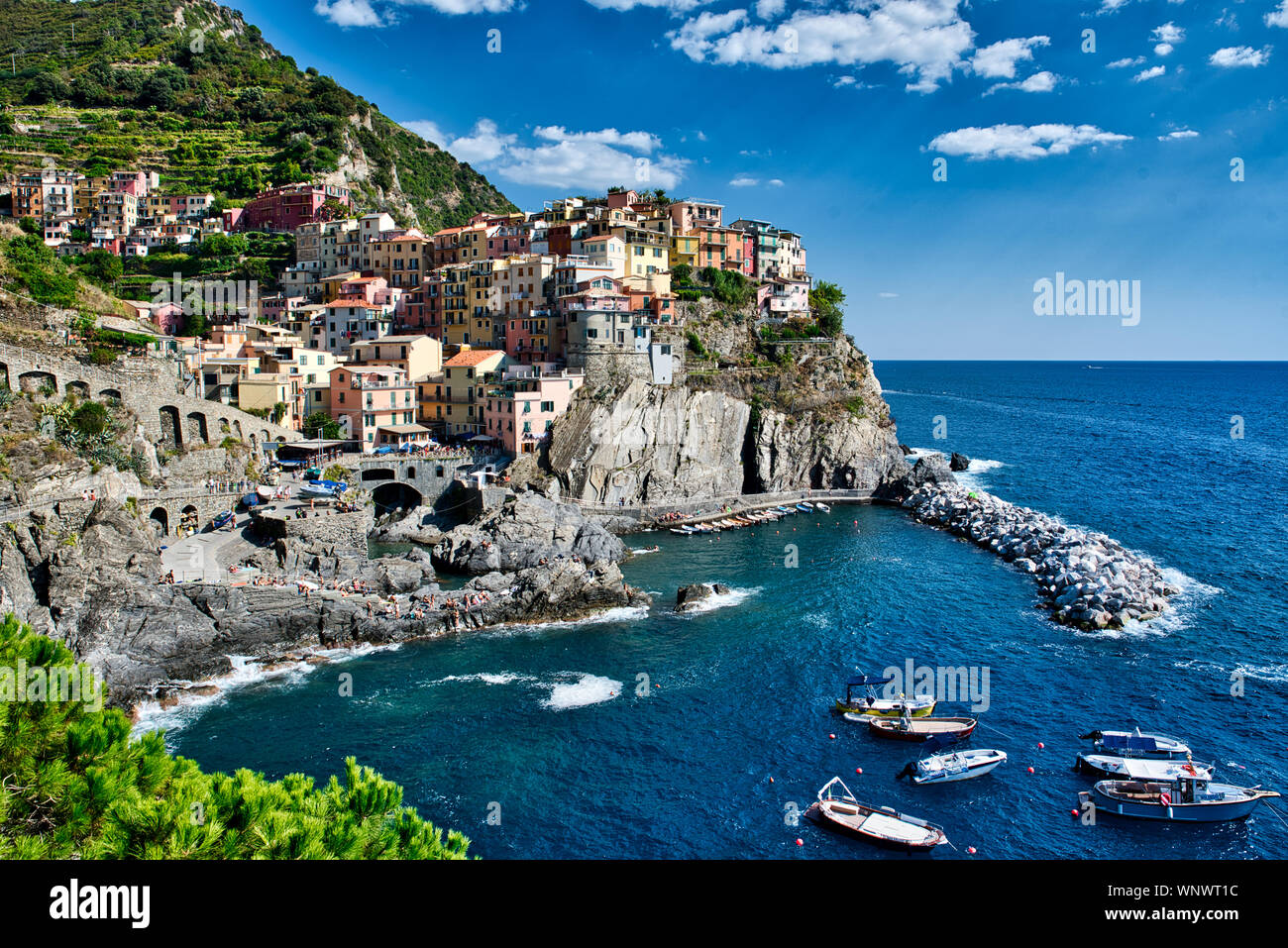 Cinque Terre Italy Ligurian Sea Stock Photo - Alamy