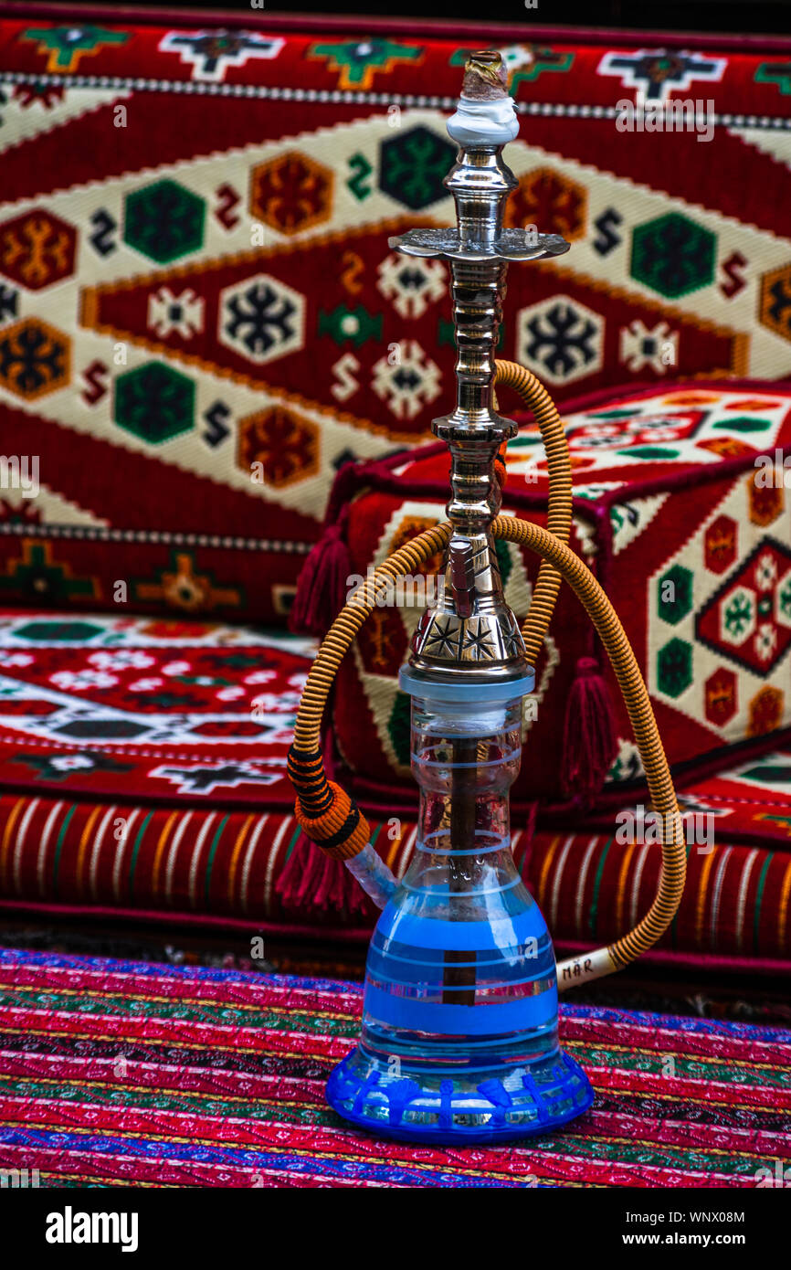 Trendy hookah, smoking turkish shisha. Turkish narghile Stock Photo Alamy