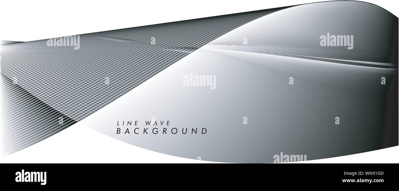 vector modern abstract line wave background in eps 10 Stock Vector ...