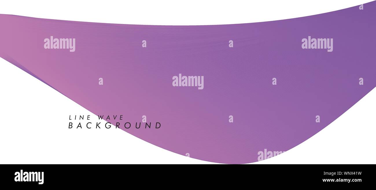 Abstract vector background with purple color wave. Color wavy lines ...