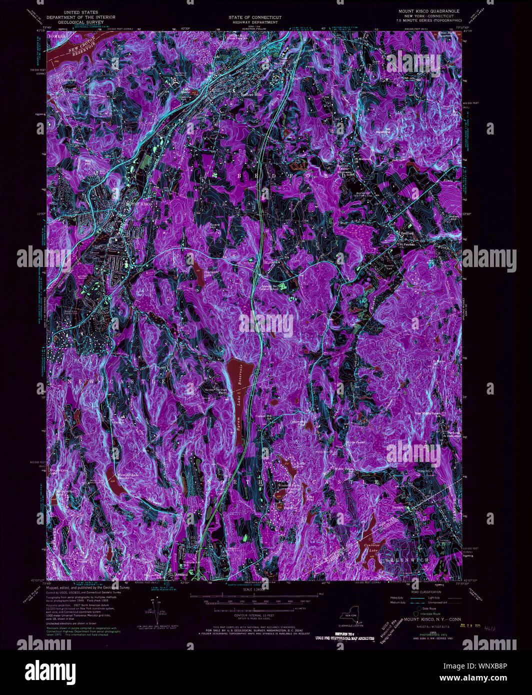 New York NY Mount Kisco 130698 1955 24000 Inverted Restoration Stock