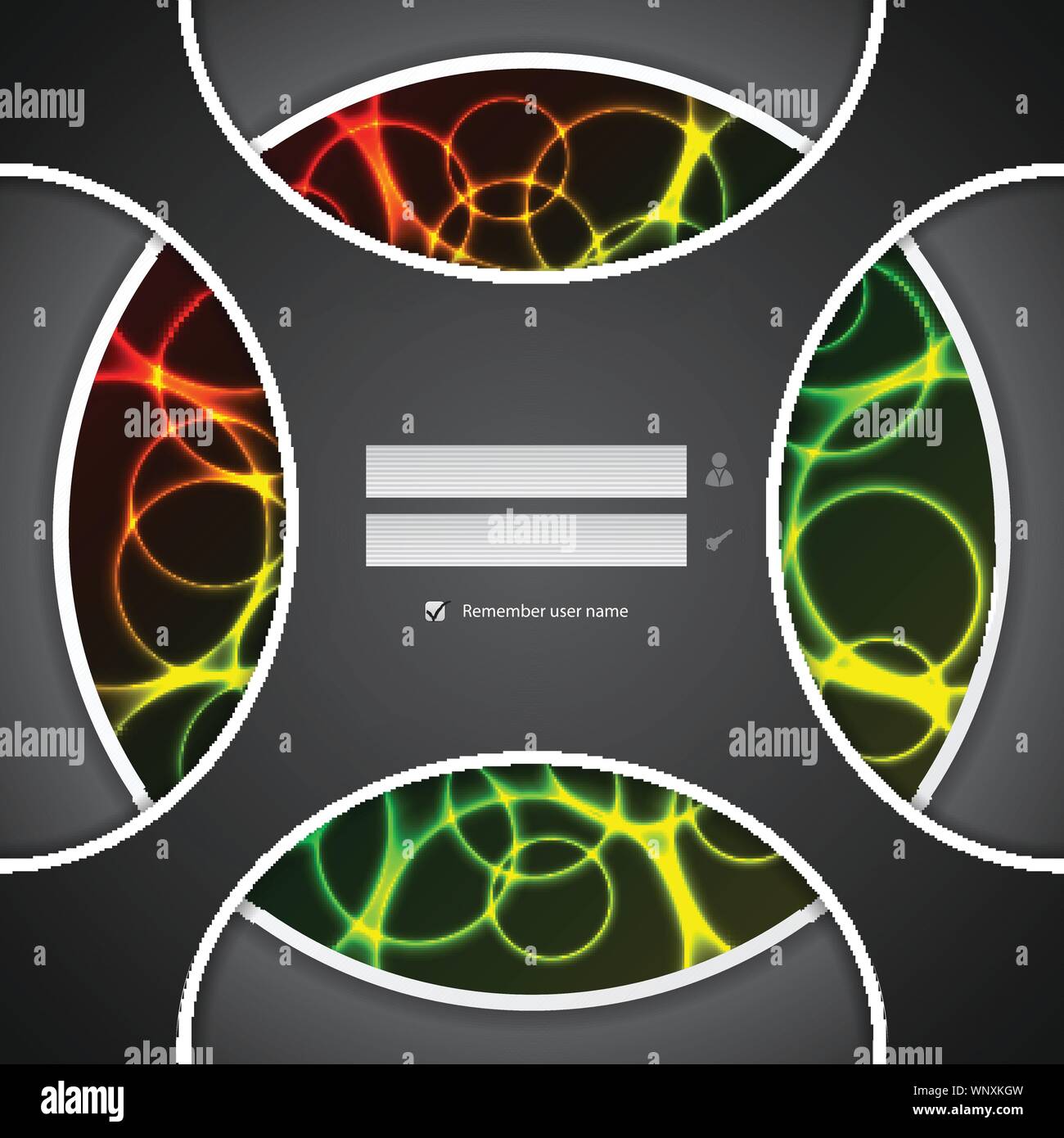 Abstract login screen design with plasma effect Stock Vector Image ...