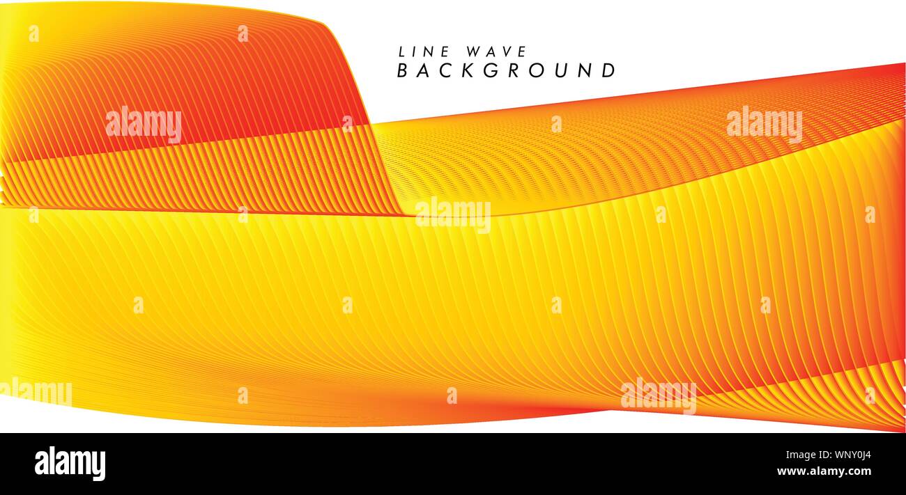 vector modern abstract line wave background in eps 10 Stock Vector ...