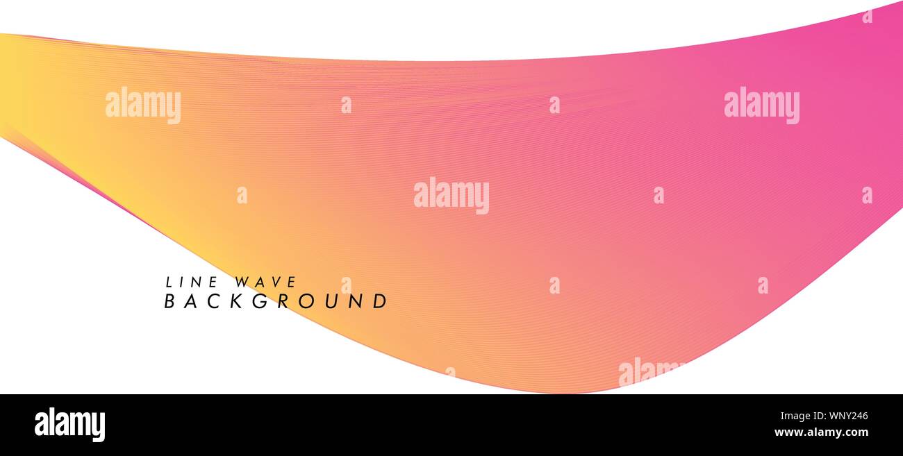 vector modern abstract line wave background in eps 10 Stock Vector ...