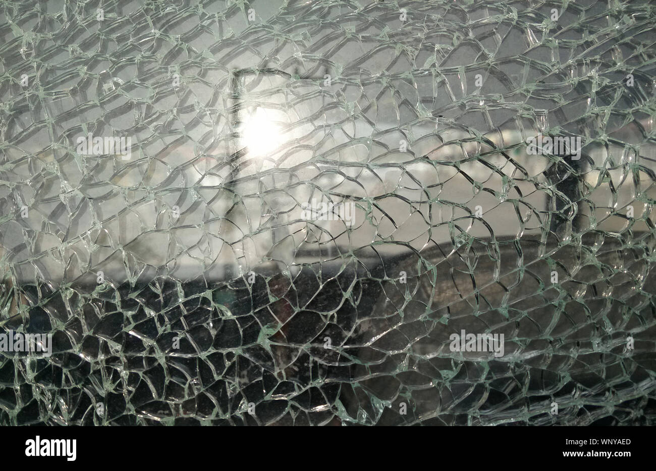 Broken glass cracked ,glass fragments .Abstract background and textured