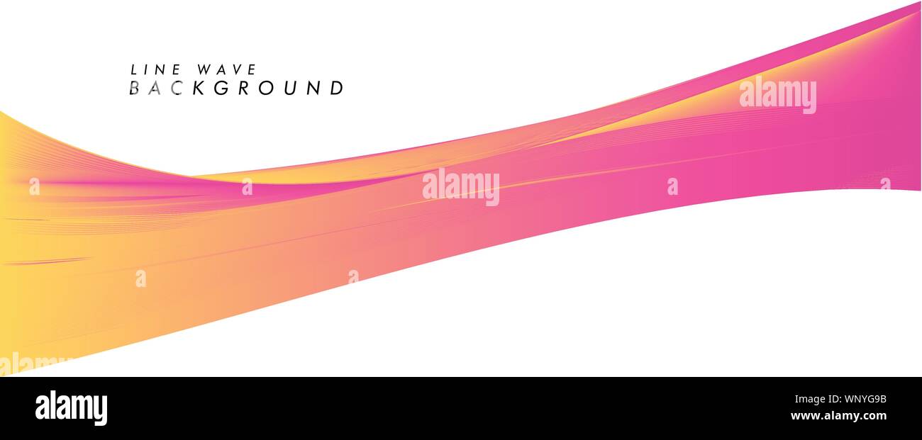 vector modern abstract line wave background in eps 10 Stock Vector ...