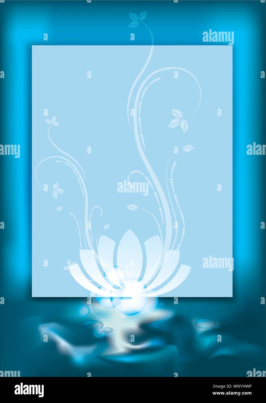 Blue spa background Stock Vector Image & Art - Alamy