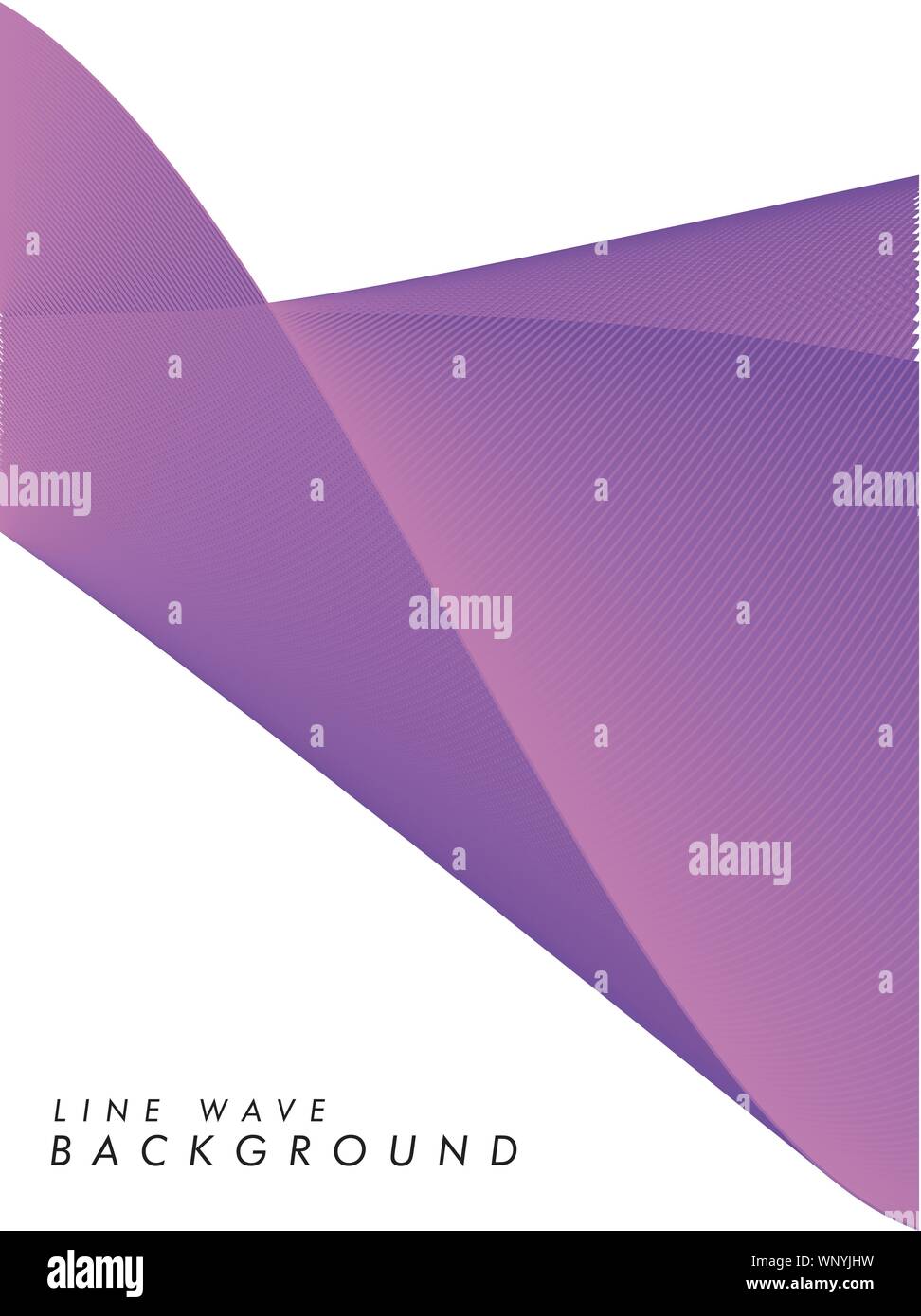 Abstract vector background with purple color wave. Color wavy lines ...