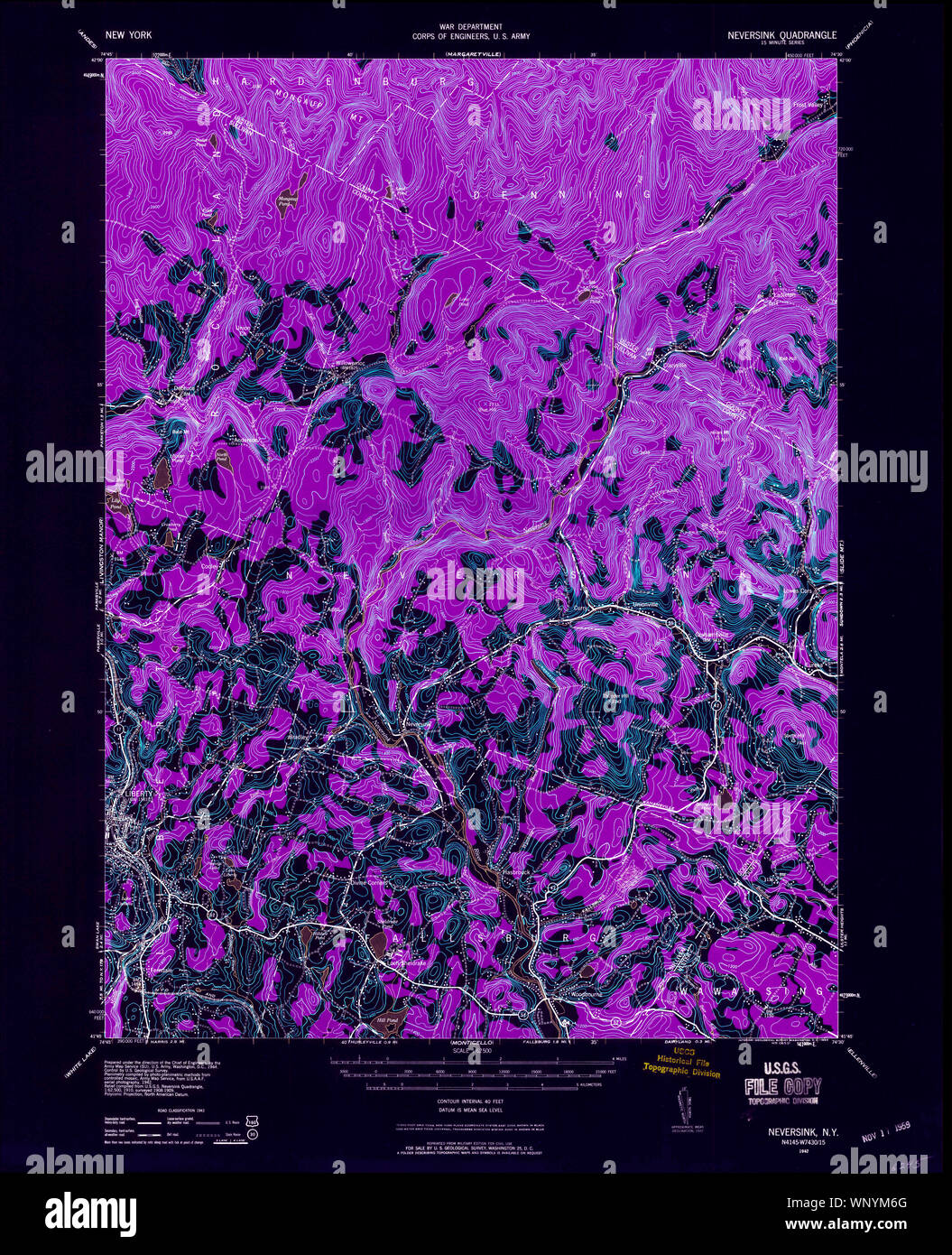 New York NY Neversink 130780 1942 62500 Inverted Restoration Stock