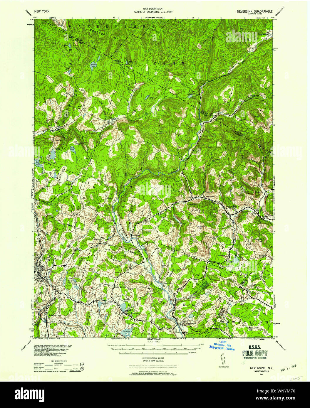 New York NY Neversink 130780 1942 62500 Restoration Stock Photo Alamy