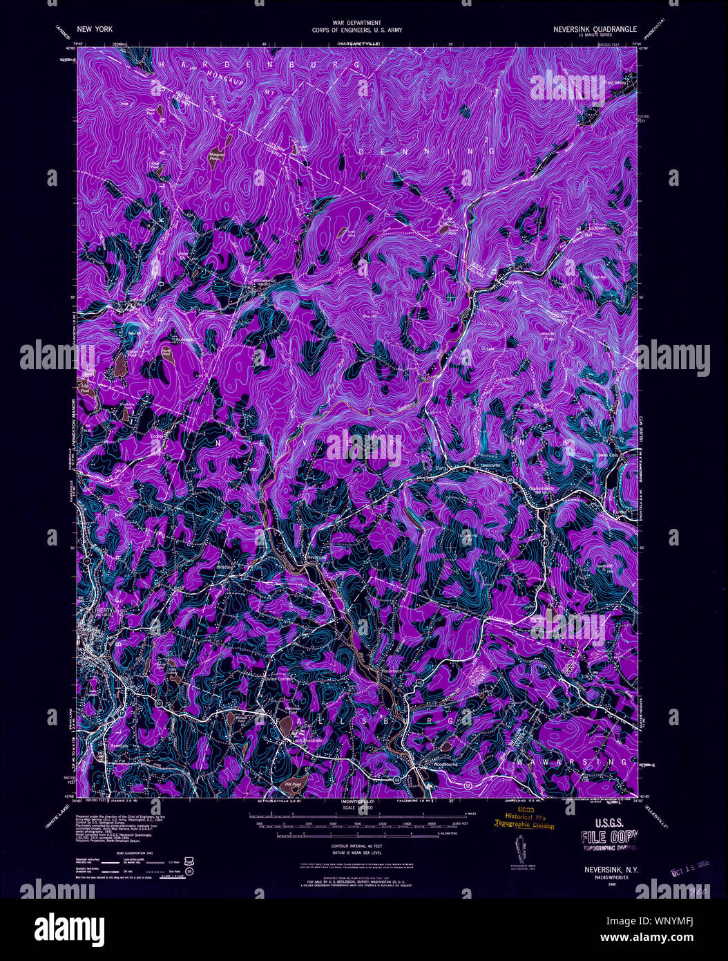 New York NY Neversink 130781 1942 62500 Inverted Restoration Stock