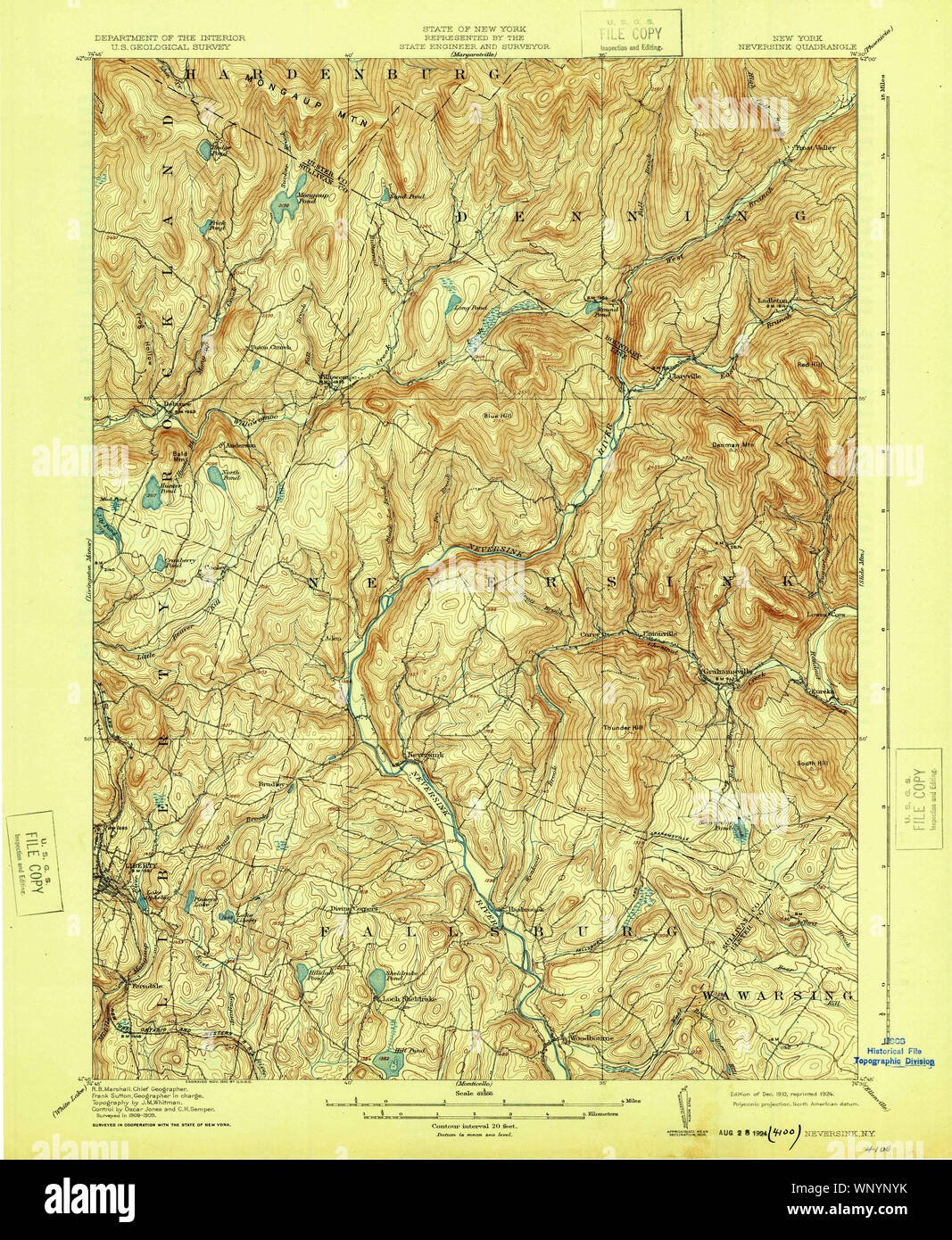 New York NY Neversink 144206 1910 62500 Restoration Stock Photo Alamy