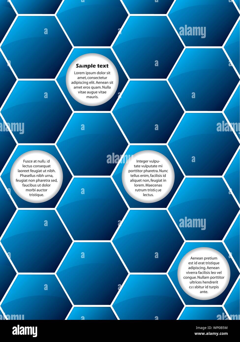 Abstract blue hexagon background Stock Vector Image & Art Alamy