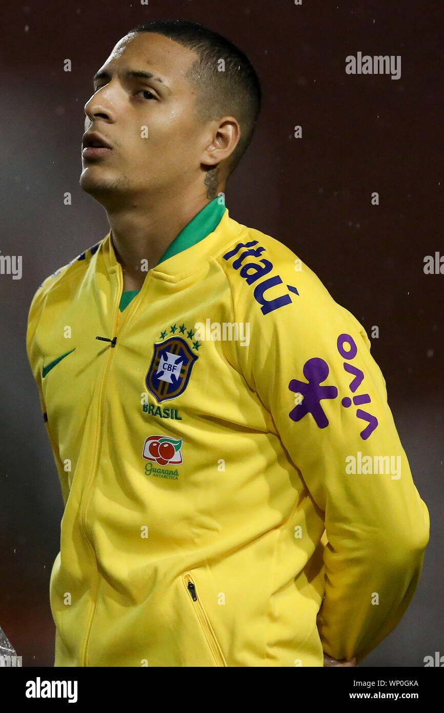 Sao Paulo Sp 05 09 19 Brasil X Colombia Guilherme Arana During The Match Between The Brazilian Olympic Team And The Colombia U 23 Team Held At Pacaembu Stadium In Sao Paulo Sp