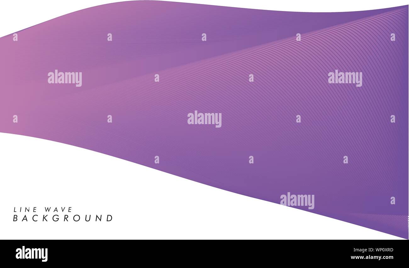 Abstract vector background with purple color wave. Color wavy lines ...