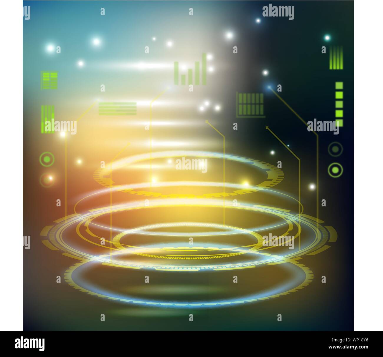 Sci Fi Futuristic Crosshair Hud User Interface Technology