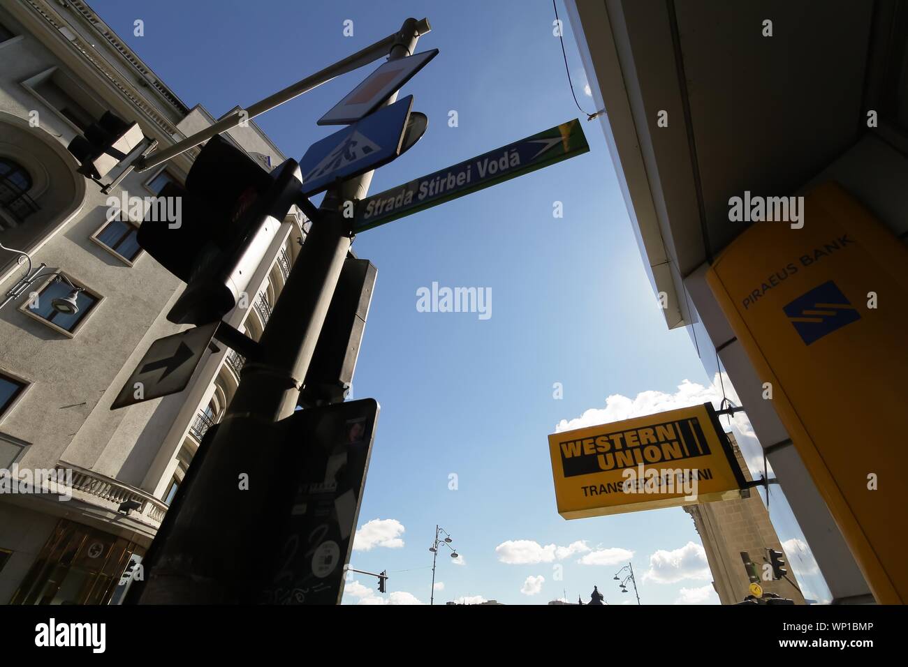 Western union location editorial stock photo. Image of windows