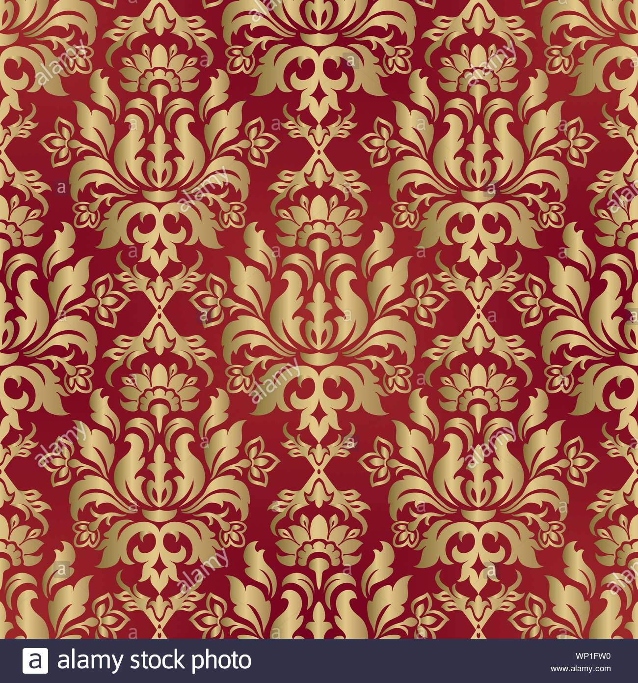 Seamless Vintage Wallpaper Or Background For Design Stock Vector Image Art Alamy