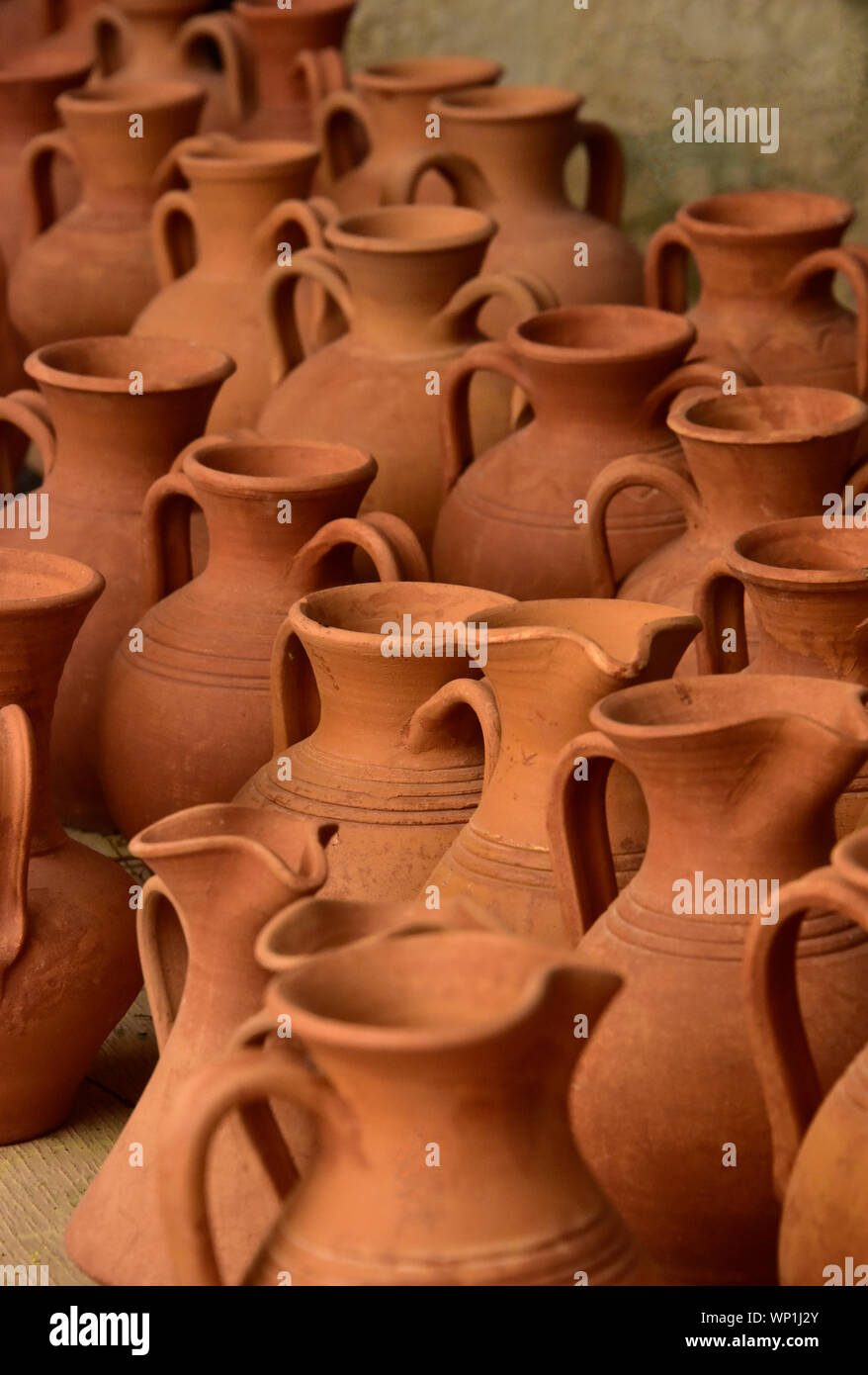 Terracotta Pottery in Turkey Stock Photo Alamy