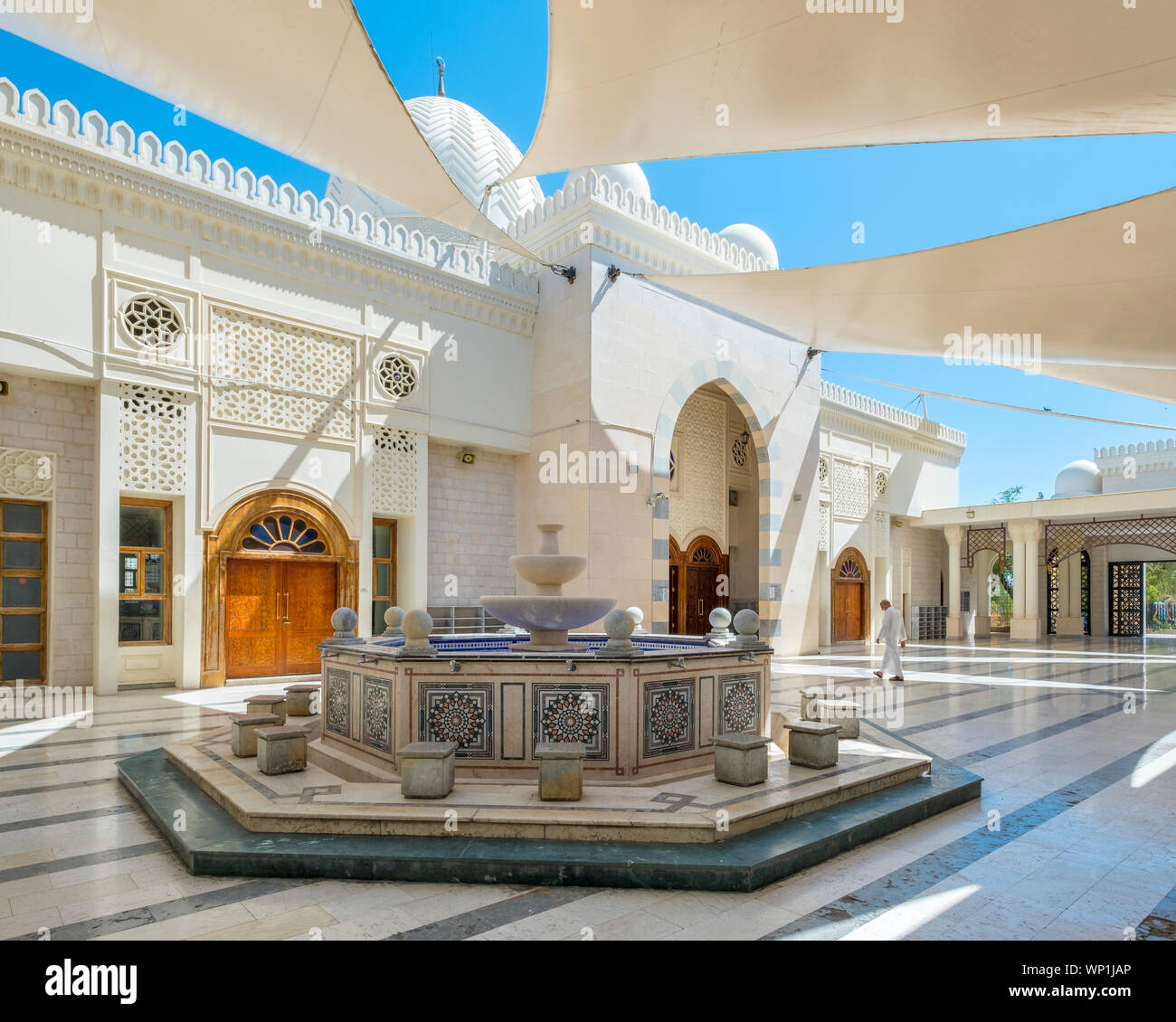 Jordan, Aqaba Governorate, Aqaba. Sharif Hussein bin Ali Mosque. Stock Photo