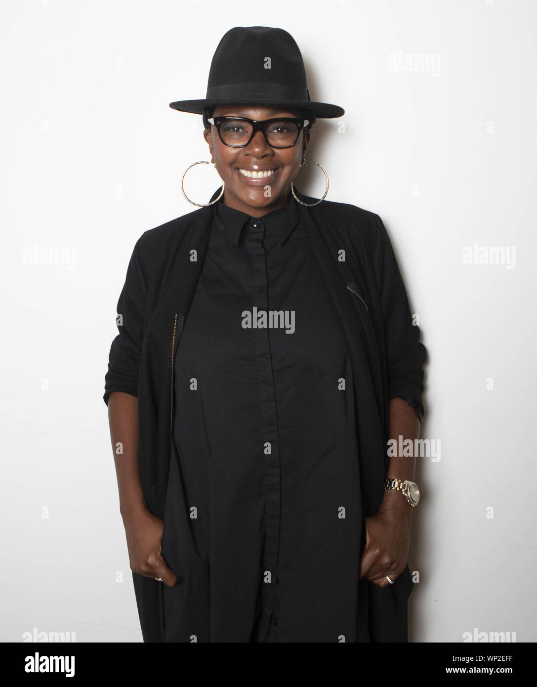Newark, New Jersey, USA. 6th Sep, 2019. Jersey Drive'' casting director WENDY MCKENZIE appears for portrait after a celebrity panel discussing sustainability in Hollywood during the fourth annual Newark International Film Festival (NewarkIFF) at Express Newark in Newark, New Jersey. The festival runs from September 4th and ends September 9, 2019 with an awards celebration at the Newark Museum. Credit: Brian Branch Price/ZUMA Wire/Alamy Live News Stock Photo