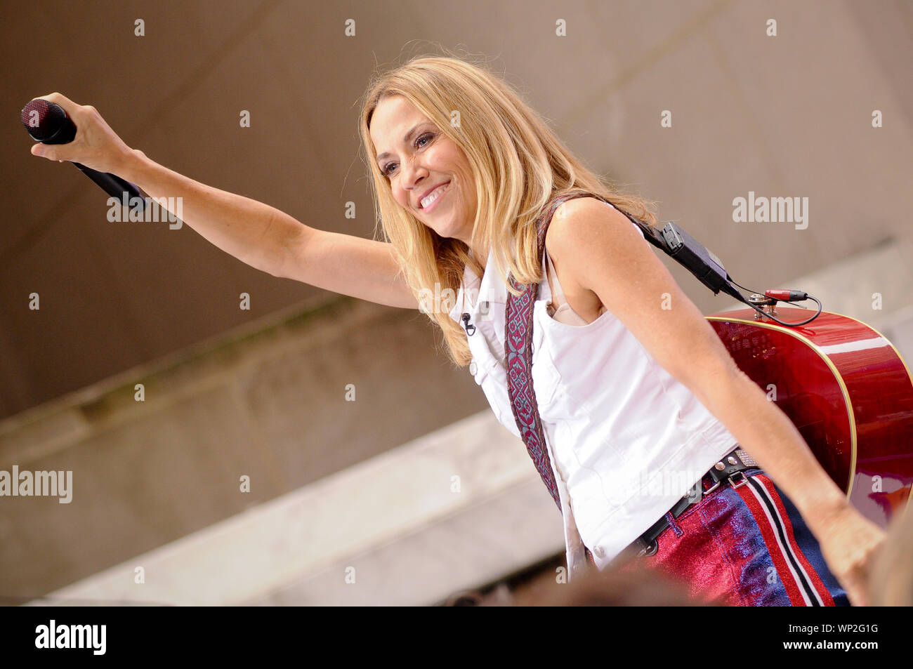 New York City, United States. 06th Sep, 2019. Sheryl Crow performs at Rockefeller Center in New York City. Credit: SOPA Images Limited/Alamy Live News Stock Photo