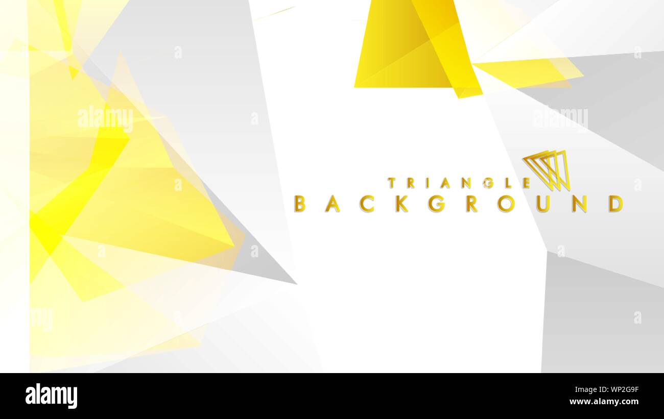 Abstract triangle pattern vector background with golden gradient ...