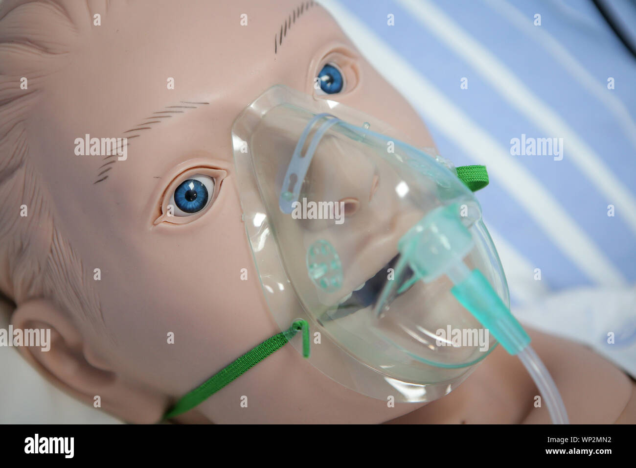 Plastic dummy in the role of a patient used for nurses and medics