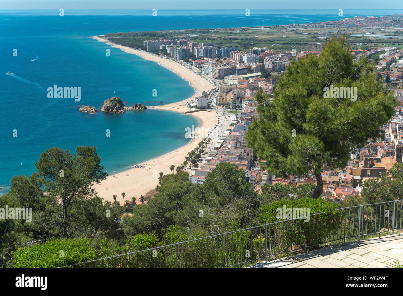 Sa Palomera Rock Blanes Costa Brava Gerona Catalonia Spain Stock Photo Sa Palomera Rock Blanes Costa Brava Gerona Catalonia Spain Stock Photo