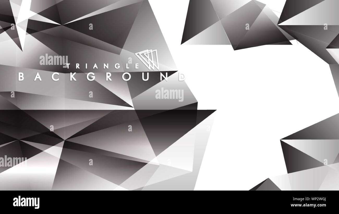 Abstract Gradient black White Geometric Background. Vector Illustration