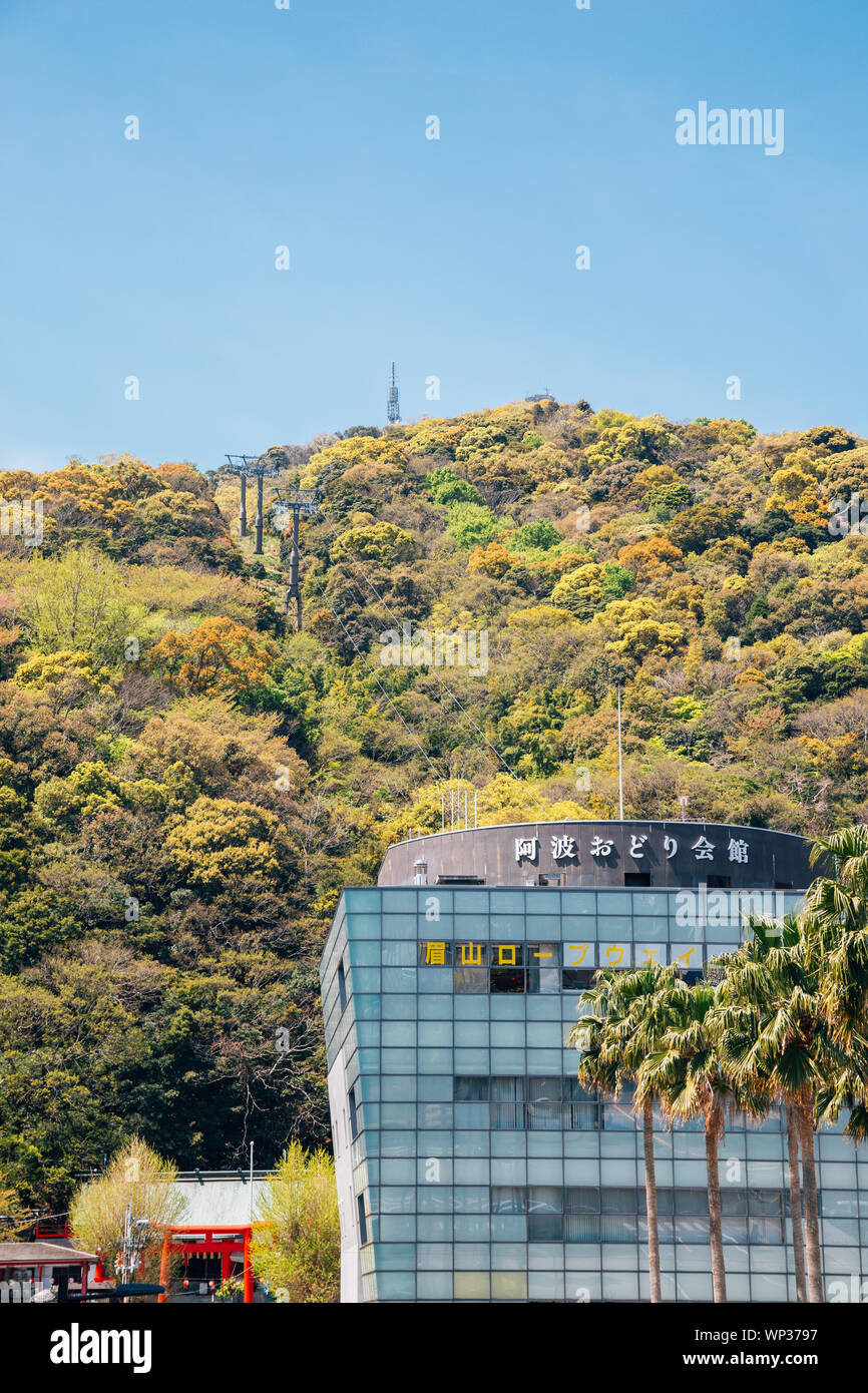 Tokushima, Shikoku, Japan April 18, 2019 Awa Odori Hall Bizan
