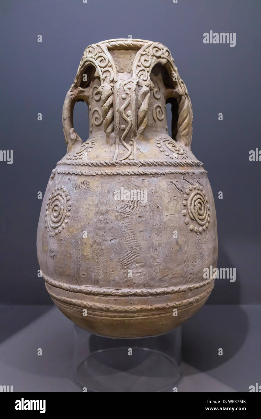 Pottery, Museum of the Islamic Era, National Museum of Iran, Tehran, Iran Stock Photo