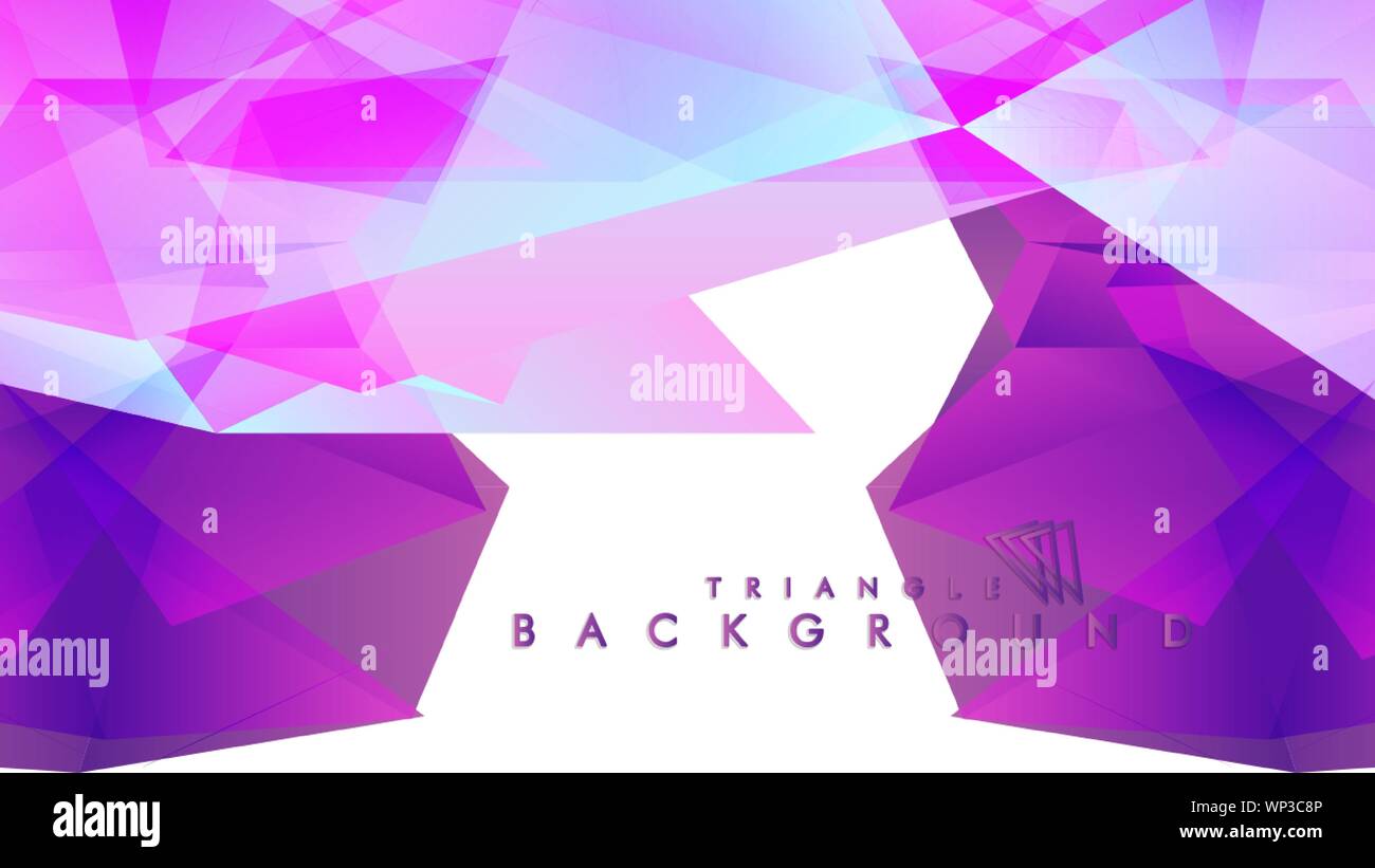 Abstract vector triangle background with colorful gradient. Vector EPS ...
