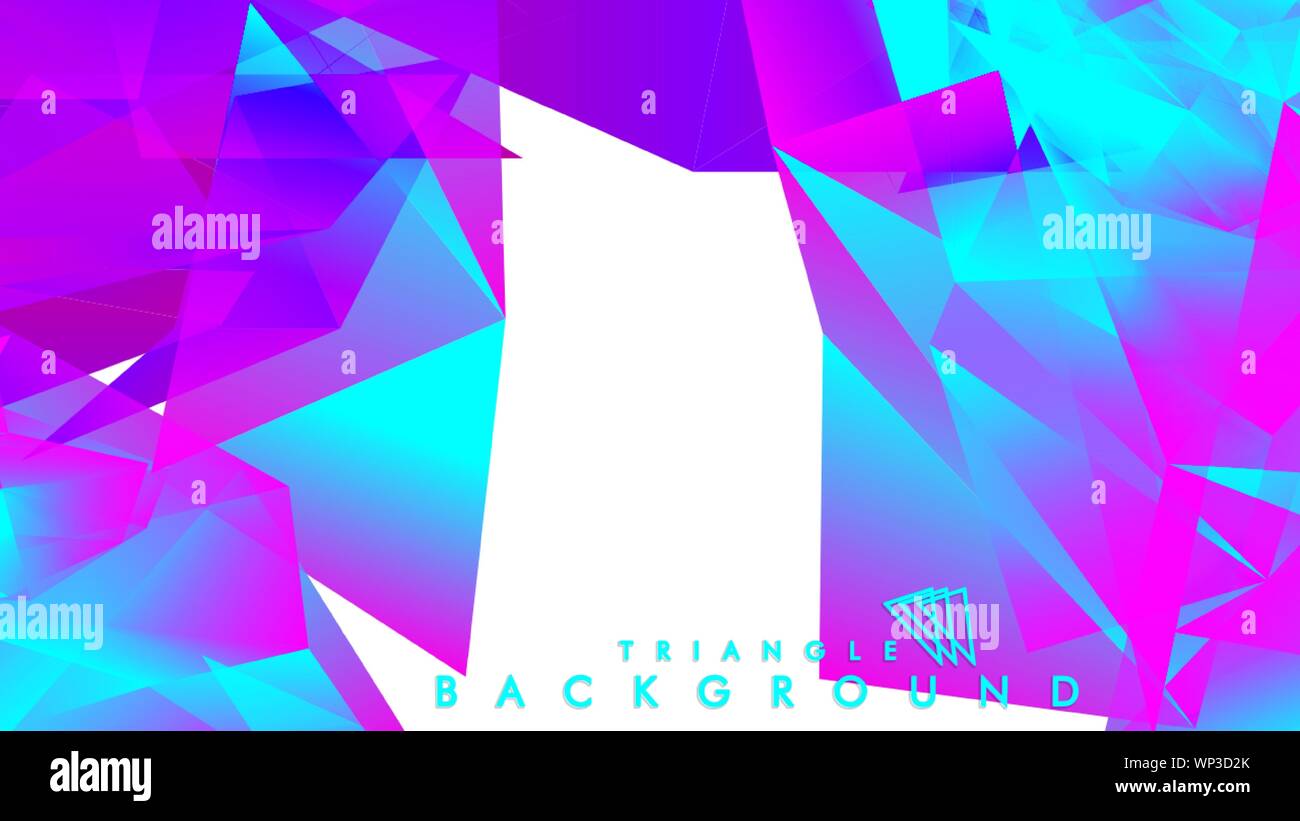 Abstract vector triangle background with colorful gradient. Vector EPS ...