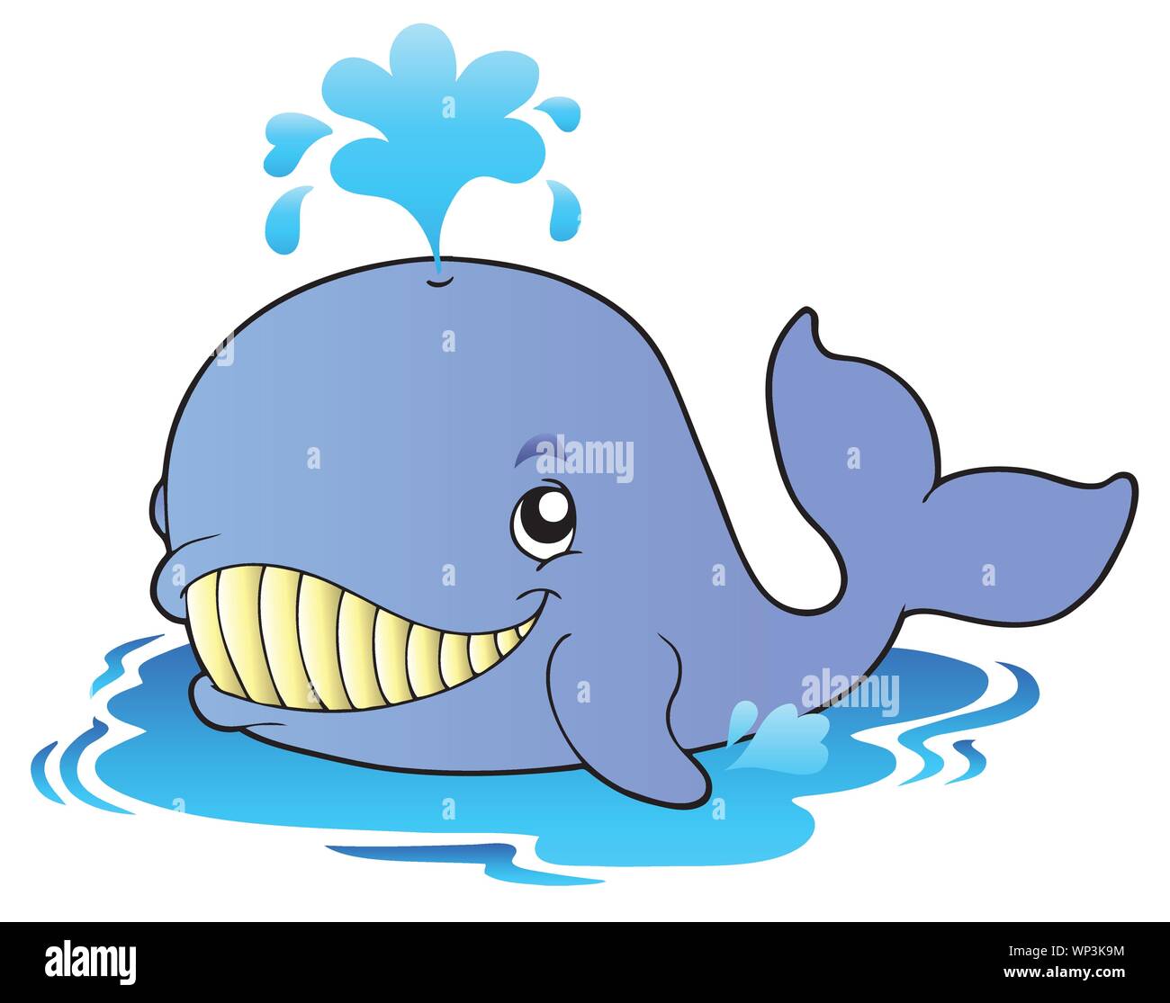 Big cartoon whale Stock Vector Image & Art - Alamy
