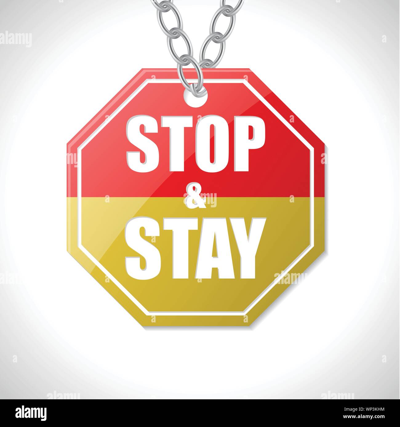 Stop and stay traffic sign Stock Vector Image & Art - Alamy